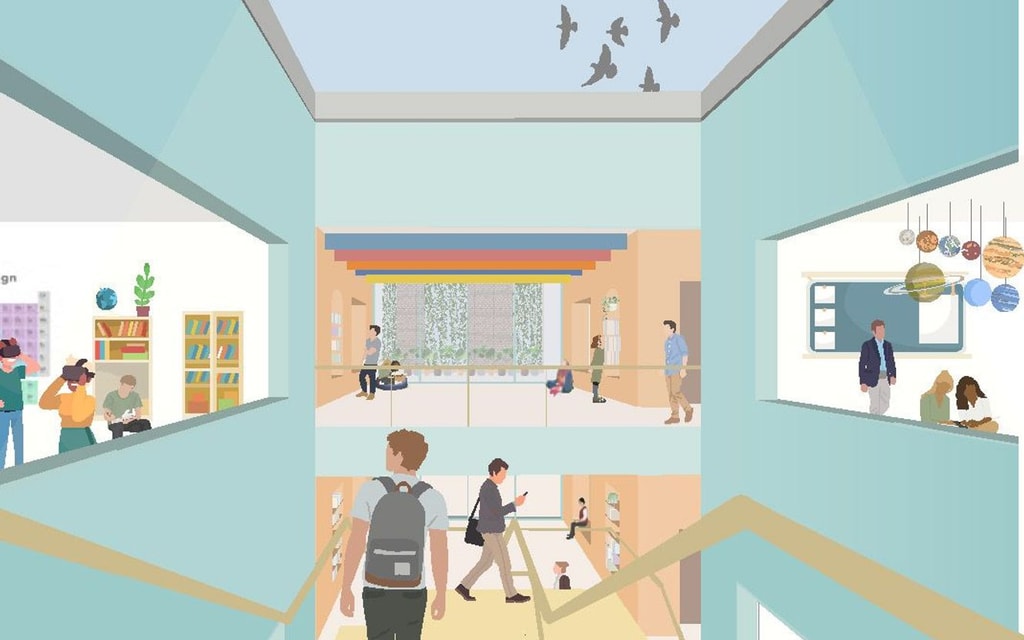 Learning Oasis in the city interior image