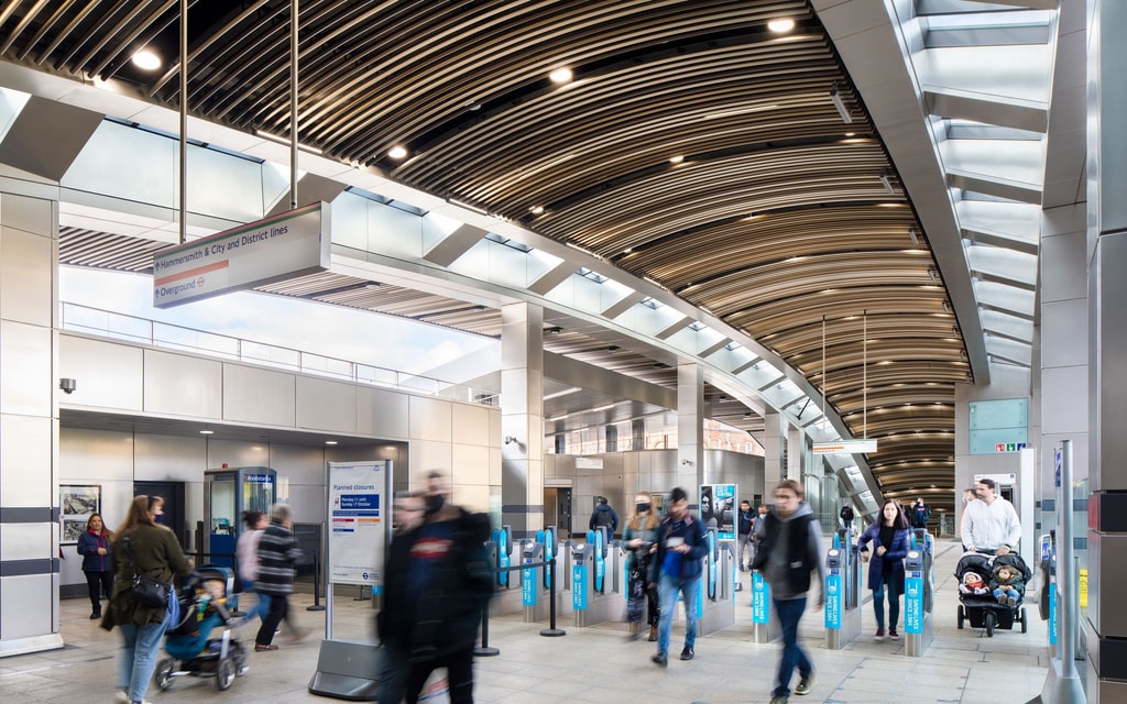 Whitechapel Elizabeth Line Station interior