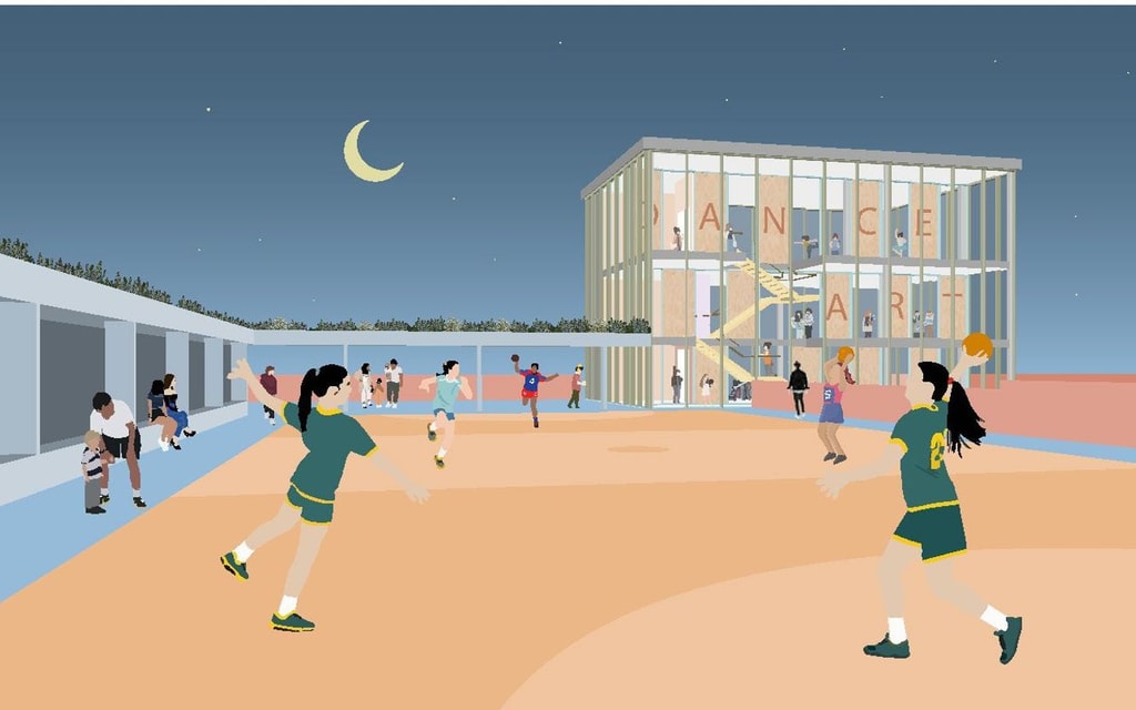 Learning Oasis in the city exterior image