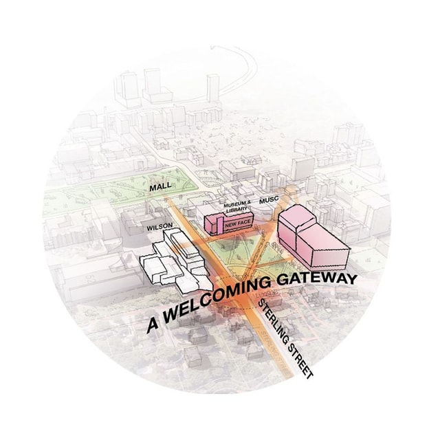 McMaster Campus sketch - A welcoming gateway