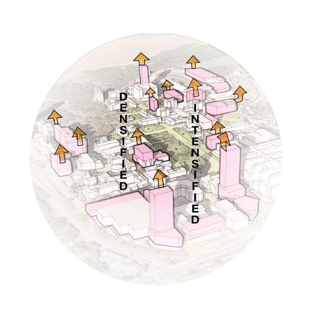 McMaster Campus sketch - densified and intensified