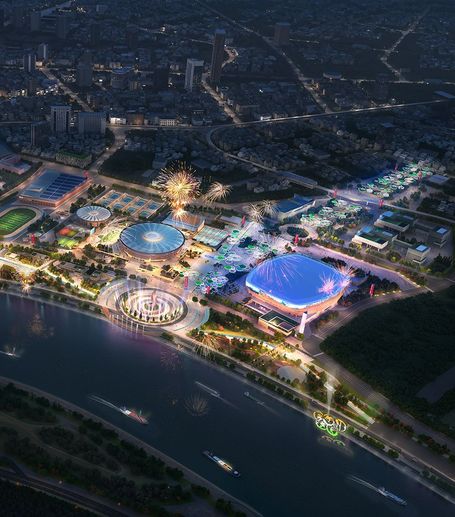 SVP Sports Enclave Arial Night 2