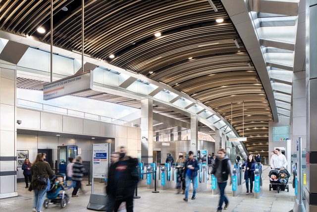 Whitechapel Elizabeth Line Station interior