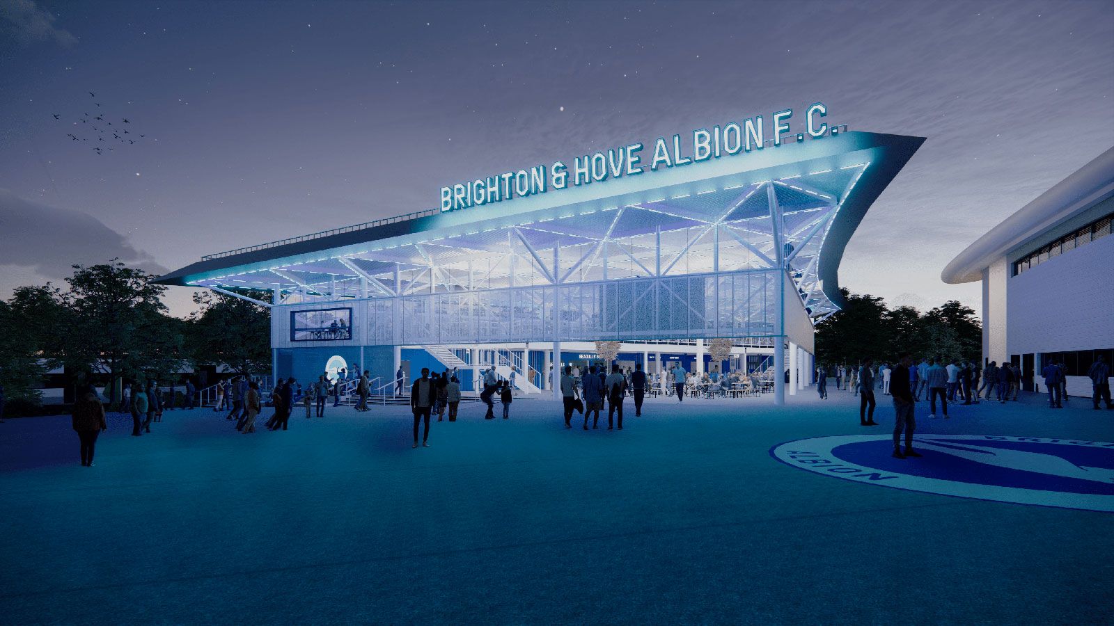 BDP Pattern Design for new Brighton and Hove Albion fan zone approved