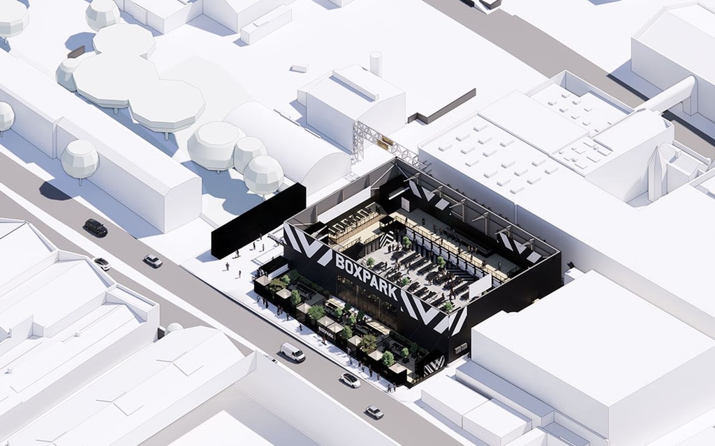 BDP designs latest Boxpark at site of historic Liverpool brewery