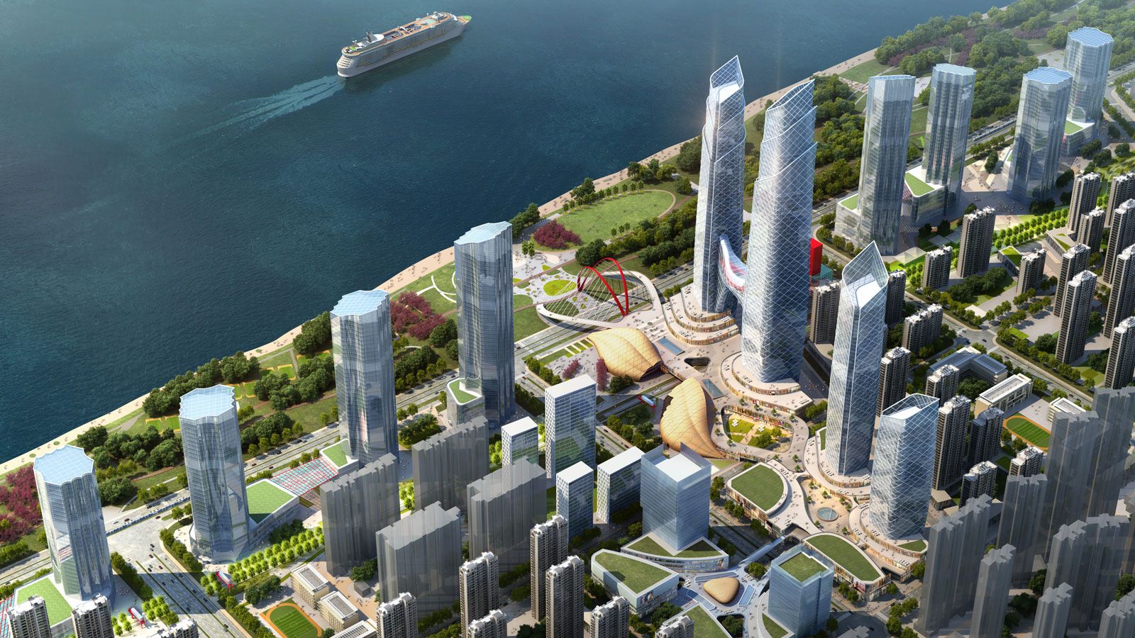 Wuhan Qingshan Riverside Business District (Wuhan CBD)