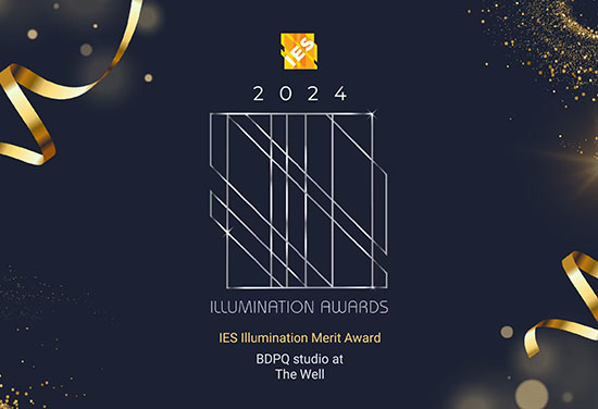 BDP Quadrangle’s studio at The Well receives a 2024 IES Illumination Award