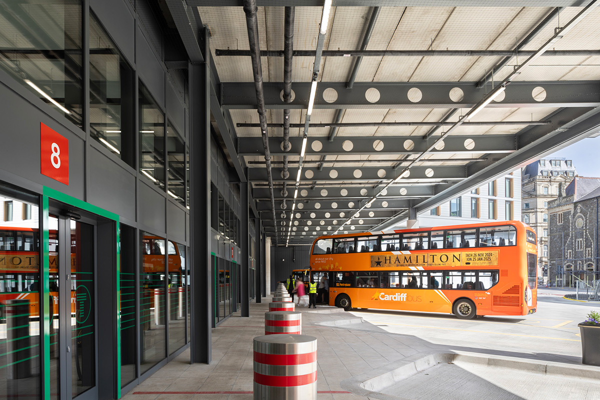 Exterior image of Cardiff Bus Interchange and the bus bays.jpg